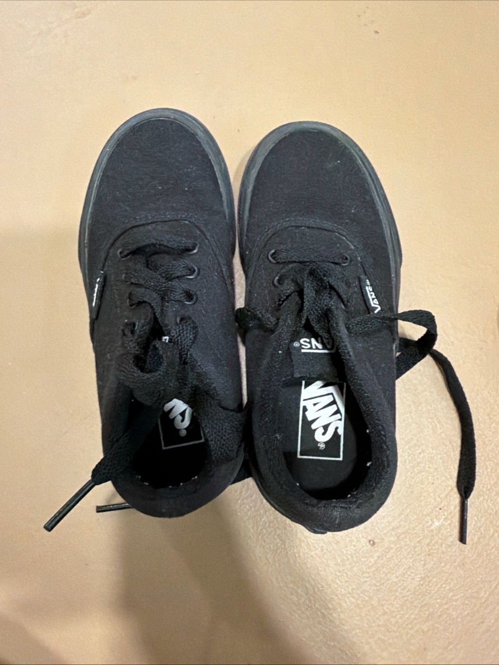 Vans Black Youth Low-Top Sneakers